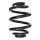 Suspension Spring Rear Axle Coil spring with inconstant wire diameter SPIDAN for e.g. VW Bora