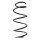 Suspension spring front axle coil spring Ø152mm SPIDAN for e.g. MERCEDES