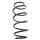 Suspension spring front axle coil spring Ø132mm SPIDAN for e.g. FORD Fiesta VI