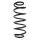 Suspension Spring Rear Axle Coil spring with constant wire diameter SPIDAN for MITSUBISHI Colt VI