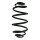 Suspension Spring Rear Axle Mini Block SPIDAN for e.g. OPEL Meriva B Großraumlimousine