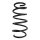 Suspension spring front axle coil spring Ø139mm SPIDAN for e.g. OPEL Meriva B