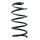 Suspension Spring Rear Axle Coil spring with constant wire diameter SPIDAN for ALFA ROMEO Mito