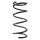 Suspension Spring Front Axle Coil spring with constant wire diameter SPIDAN for e.g. NISSAN Pixo