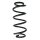 Suspension Spring Front Axle Coil spring with constant wire diameter SPIDAN for e.g. AUDI A4