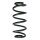 Suspension Spring Front Axle Coil spring with constant wire diameter SPIDAN for e.g. AUDI A4