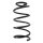 Suspension Spring Front Axle Coil spring with constant wire diameter SPIDAN for e.g. FORD C-Max II