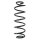 Suspension Spring Rear Axle Coil spring with constant wire diameter SPIDAN for FORD Fiesta V