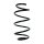 Suspension spring front axle coil spring Ø162mm SPIDAN for e.g. HYUNDAI i40 CW
