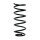 Suspension Spring Rear Axle Coil spring with constant wire diameter SPIDAN for HYUNDAI iX20