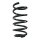 Suspension Spring Rear Axle Coil spring with constant wire diameter SPIDAN for HYUNDAI iX55