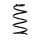 Suspension Spring Rear Axle Coil spring with constant wire diameter SPIDAN for NISSAN Micra IV