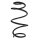 Suspension spring front axle coil spring Ø163mm SPIDAN for e.g. NISSAN Juke