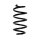Suspension Spring Rear Axle Coil spring with constant wire diameter SPIDAN for NISSAN Juke