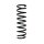 Suspension spring front axle coil spring Ø103mm SPIDAN for e.g. OPEL Agila (A)