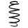 Suspension Spring Front Axle Coil spring with constant wire diameter SPIDAN for PEUGEOT 207