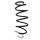 Suspension spring front axle coil spring Ø145mm SPIDAN for e.g. PEUGEOT 207 CC