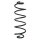 Suspension Spring Rear Axle Coil spring with constant wire diameter SPIDAN for e.g. PEUGEOT 207