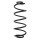 Suspension spring rear axle coil spring Ø123mm SPIDAN for e.g. PEUGEOT 207
