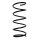 Suspension spring front axle coil spring Ø169mm SPIDAN for e.g. VOLVO S40 I