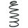 Suspension spring front axle coil spring Ø141mm SPIDAN for e.g. VW Bora