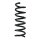 Suspension spring front axle coil spring Ø118mm SPIDAN for e.g. VW Touareg