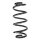 Suspension Spring Front Axle Coil spring with constant wire diameter SPIDAN for e.g. AUDI A6