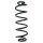 Suspension Spring Rear Axle Coil spring with constant wire diameter SPIDAN for e.g. AUDI A6 Avant