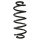 Suspension Spring Rear Axle Coil spring with constant wire diameter SPIDAN for e.g. AUDI A5 Cabriolet