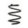 Suspension Spring Rear Axle Coil spring with constant wire diameter SPIDAN for RENAULT Twingo II