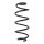 Suspension Spring Rear Axle Coil spring with constant wire diameter SPIDAN for CITROËN C2