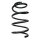 Suspension spring front axle coil spring Ø207mm SPIDAN for e.g. HYUNDAI iX55