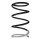 Suspension spring front axle coil spring Ø174mm SPIDAN for e.g. CITROËN