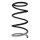 Suspension spring front axle coil spring Ø173mm SPIDAN for e.g. CITROËN