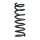 Suspension spring rear axle coil spring Ø117mm SPIDAN for CITROËN and others