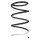 Suspension spring front axle coil spring Ø172mm SPIDAN for e.g. MITSUBISHI
