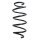 Suspension spring front axle coil spring Ø145mm SPIDAN for e.g. VW Golf VI