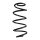 Suspension spring front axle coil spring Ø145mm SPIDAN for e.g. VW Caddy IV