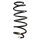 Suspension spring front axle coil spring Ø145mm SPIDAN for e.g. VW Caddy III