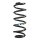 Suspension Spring Rear Axle Coil spring with constant wire diameter SPIDAN for VW Scirocco