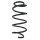 Suspension Spring Front Axle Coil spring with constant wire diameter SPIDAN for e.g. VW Golf V