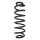 Suspension spring rear axle coil spring Ø118mm SPIDAN for e.g. VW Passat