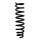 Suspension spring front axle coil spring Ø119mm SPIDAN for e.g. VW Touareg