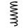 Suspension Spring Rear Axle Coil spring with constant wire diameter SPIDAN for VW Touareg