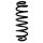Suspension Spring Rear Axle Coil spring with constant wire diameter SPIDAN for e.g. VW Passat Alltrack