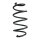 Suspension spring front axle coil spring Ø142mm SPIDAN for e.g. VW Touran