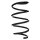 Suspension Spring Front Axle Coil spring with constant wire diameter SPIDAN for RENAULT Twingo II