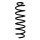 Suspension Spring Rear Axle Coil spring with constant wire diameter SPIDAN for RENAULT Scénic III