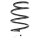 Suspension Spring Front Axle Coil spring with constant wire diameter SPIDAN for e.g. RENAULT Megane III Coupe