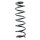Suspension Spring Rear Axle Coil spring with constant wire diameter SPIDAN for RENAULT Megane III Grandtour